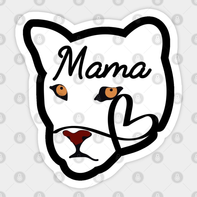 Mothers Day Gift - Mothers Day Gift from Daughter - Mothers Day Gift From Son - Mom Gift - Mama lioness Sweatshirt Sticker by PowerD